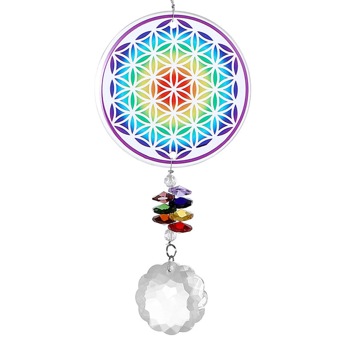 Natures Melody - Crystal Sundrop Prism - Flower of Life