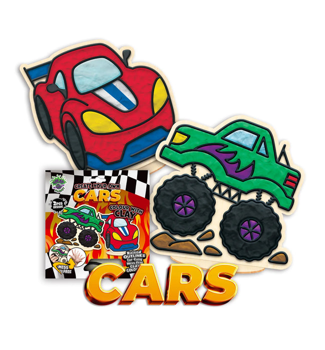Clay Colouring - Cars