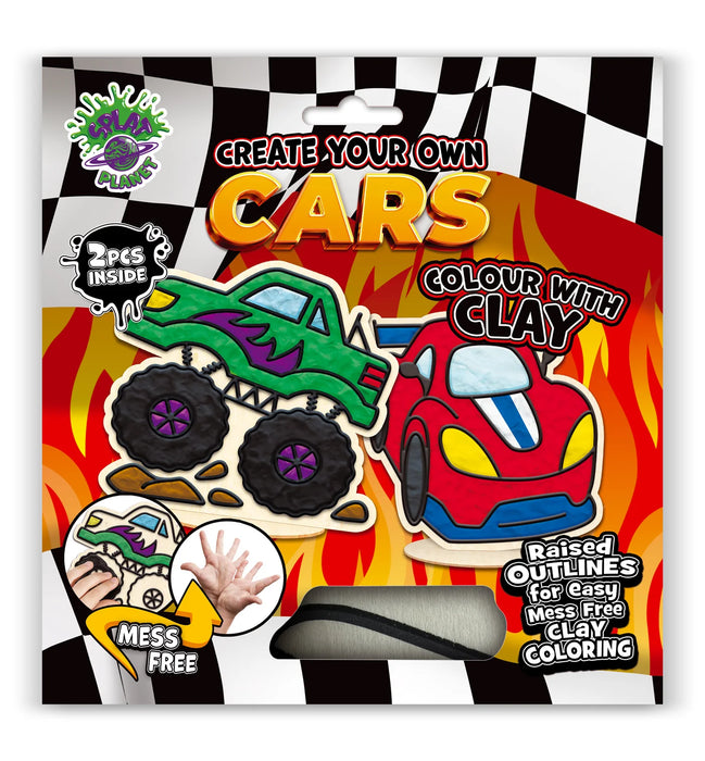 Clay Colouring - Cars