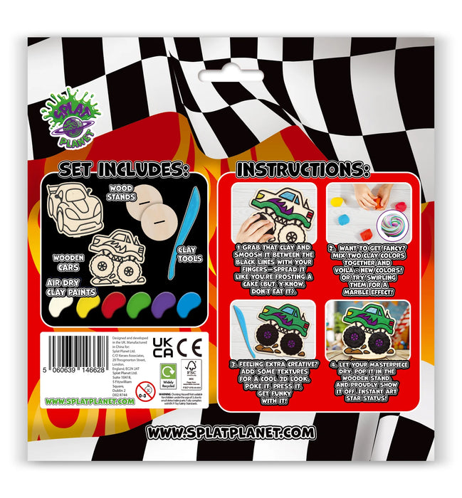 Clay Colouring - Cars