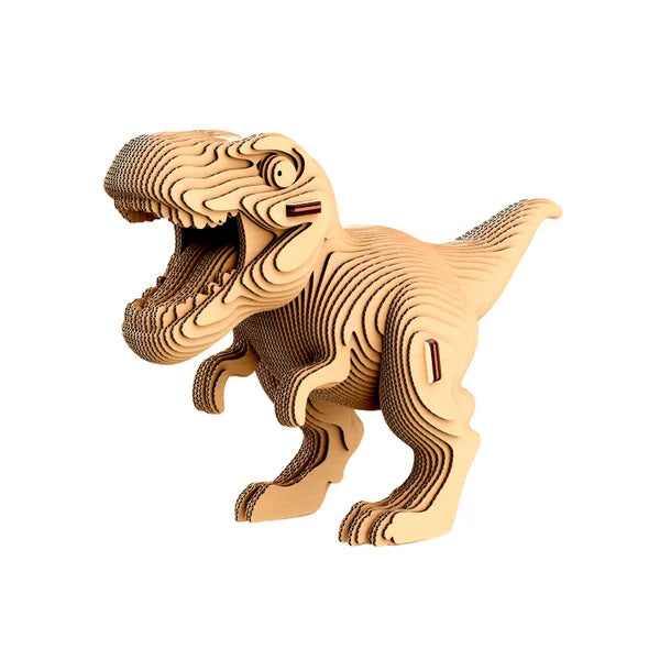 Cartonic 3D Cardboard Sculpture Puzzle - T-Rex