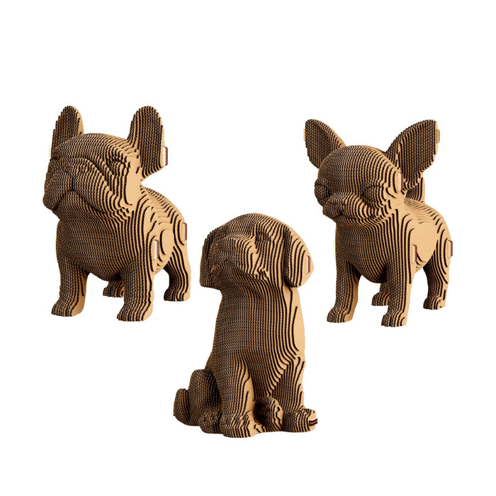 Cartonic 3D Cardboard Sculpture Puzzle - Trio Puppies