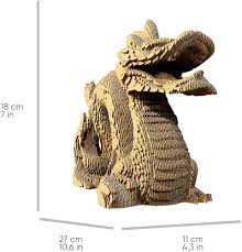 Cartonic 3D Cardboard Sculpture Puzzle - Dragon