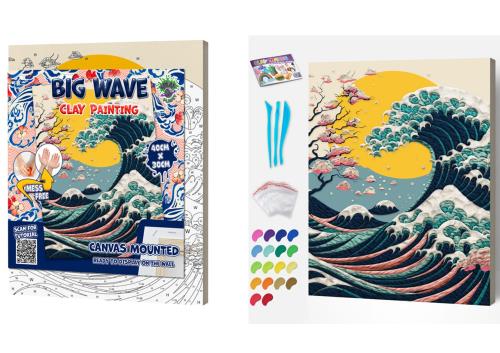 Clay Painting - Big Wave