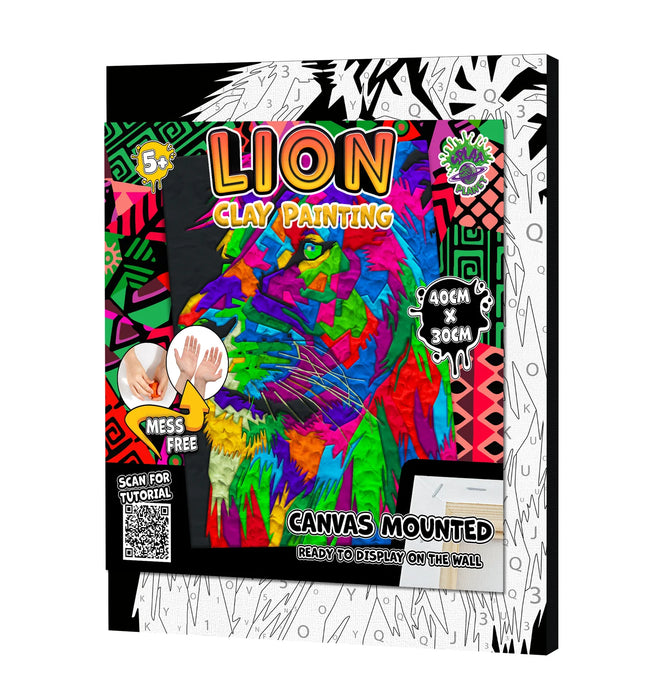 Clay Painting - Lion