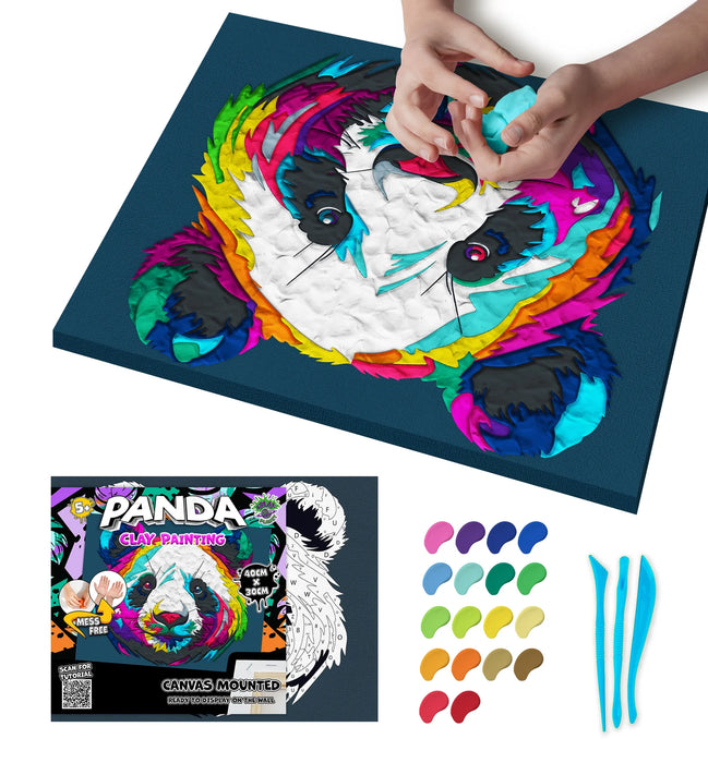 Clay Painting - Panda