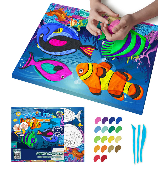 Clay Painting - Sea Life