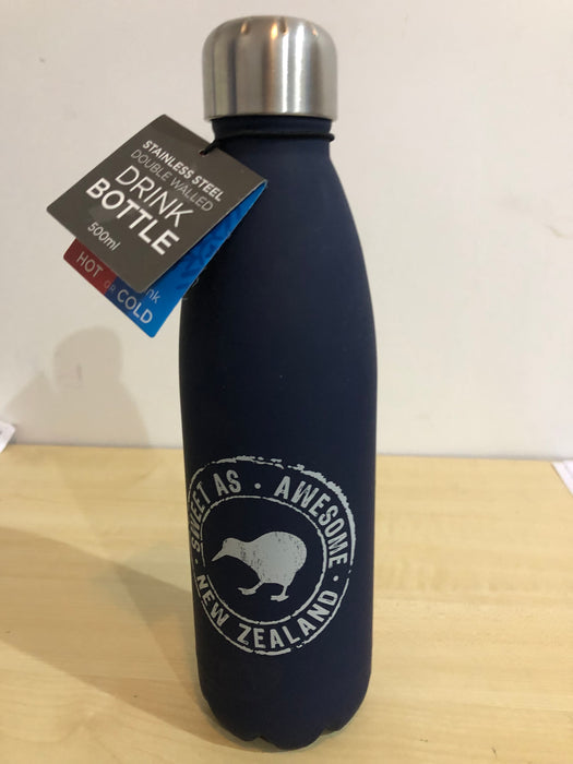NZ S/S Drink Bottle - Navy Sweet As 500ml