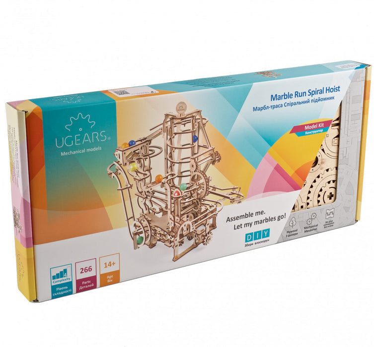 Ugears: Mechanical Models - Marble Run Spiral Hoist