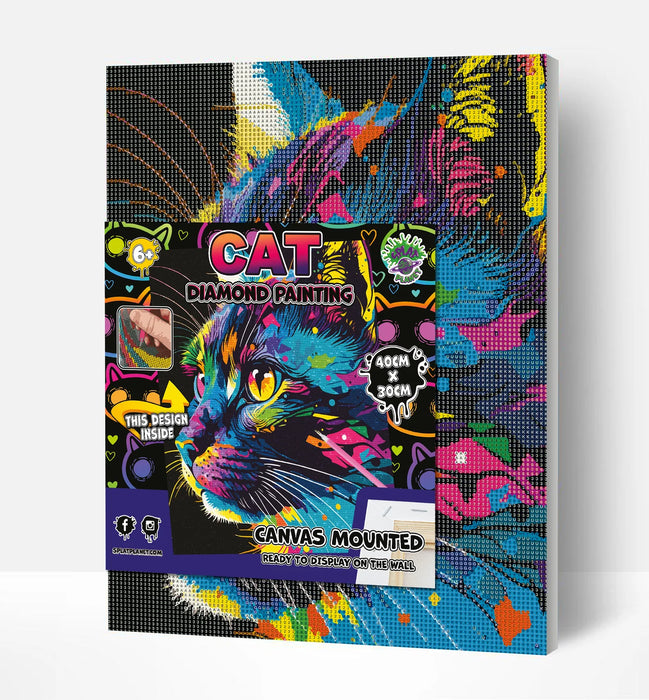 Diamond Art - Bright Cat