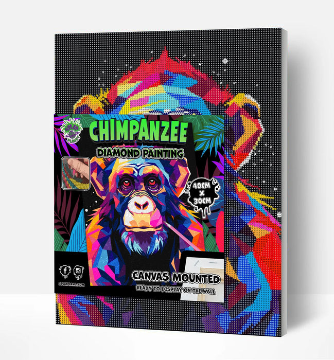 Diamond Art - Chimpanzee