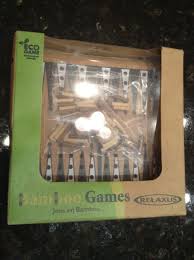 ECO Bamboo Pocket Games Backgammon