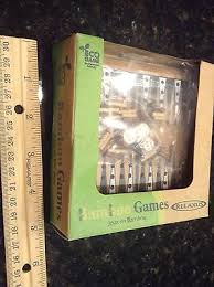 ECO Bamboo Pocket Games Backgammon