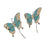 Wildside ER100 - Blue Butterfly Drop Earrings