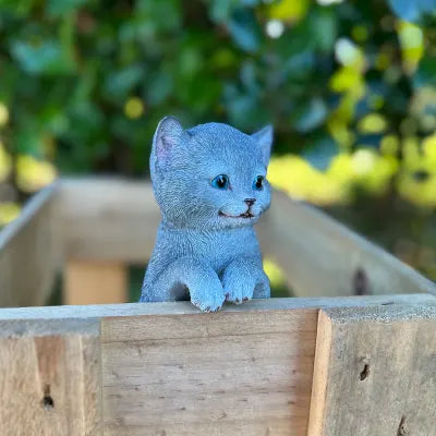 Garden Decor - Grey Cat