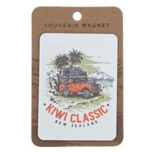 NZ Magnet - Retro Kiwi Classic 4WD