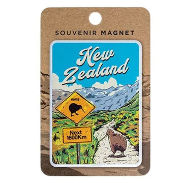 NZ Magnet - Retro Kiwis Next 1600km