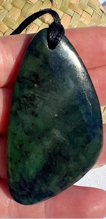 NZ Greenstone Free Form Pendant 60 - 70mm