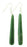 NZ Greenstone Earrings - Drop 50mm