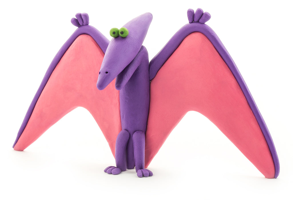 Hey Clay - Dinos (Pterodactylus, Tyrannosaurus, Triceratops)