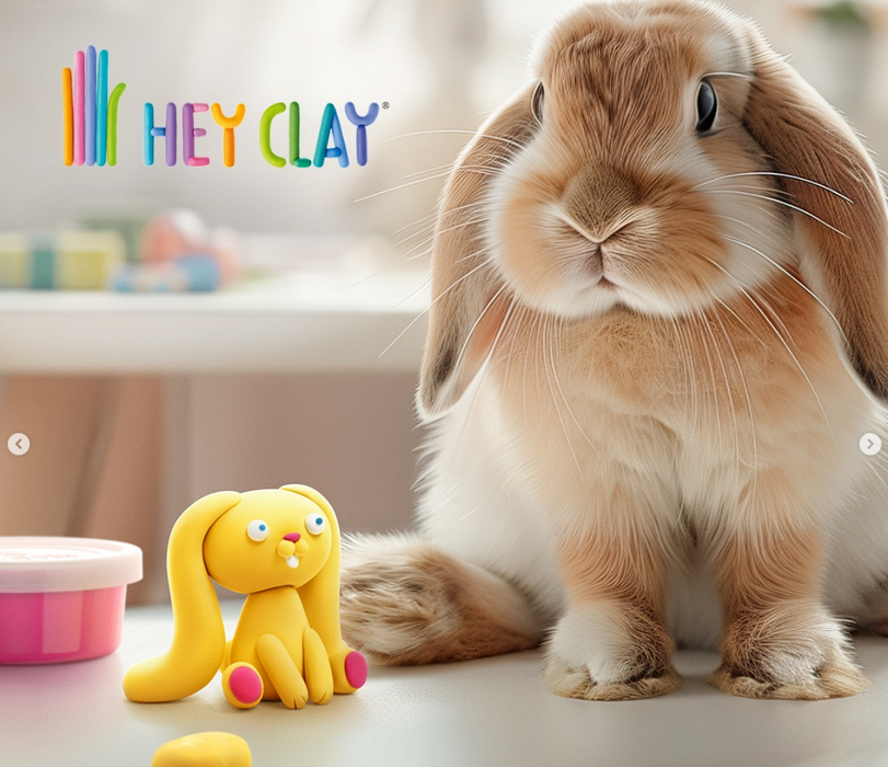 Hey Clay - Fluffy Pets (Siamese Cat, Guinea Pig, Bunny)