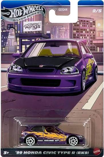 Hot Wheels Silver Series Compact Kings - '99 Honda Civic Type R (EK9)