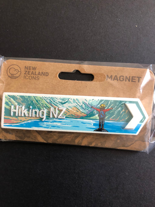 NZ Magnet Sign - Hiking NZ