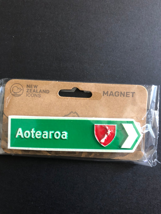 NZ Magnet Sign - Aotearoa and NZ Map