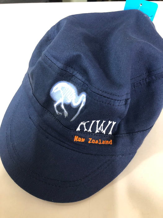 Kiwi Bones Kids Military Cap - Navy Blue