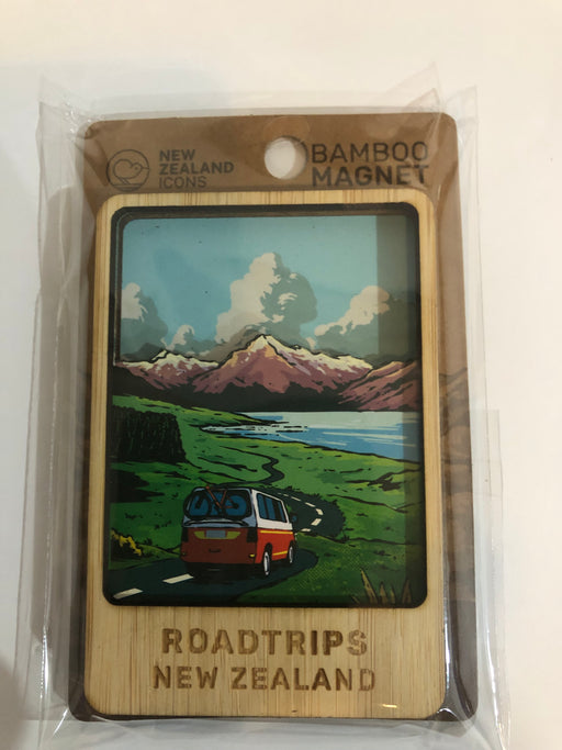 NZ Bamboo 3-Layer Magnet - NZ Road Trip
