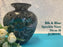 JGB - Glass Vase - Black & Blue Speckle 26cm