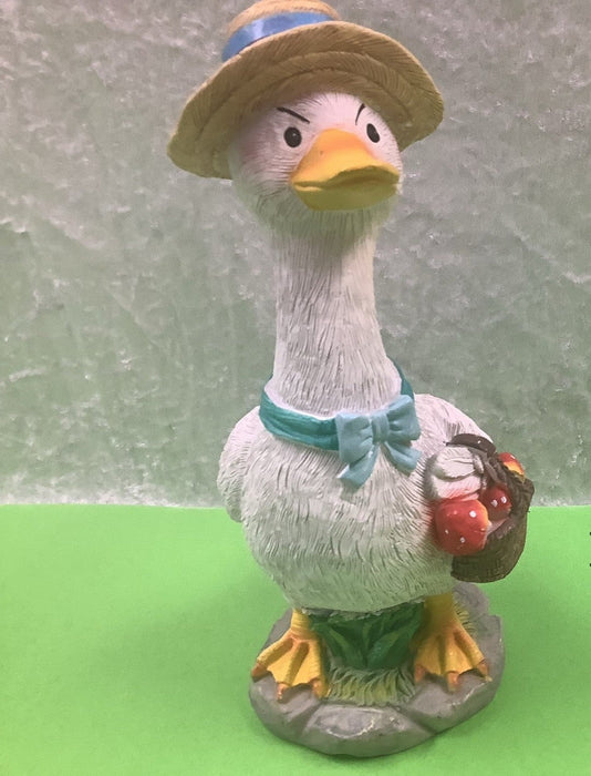 JGB - Polyresin Duck with Basket