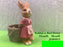 JGB - Polyresin Rabbit in Red Dress