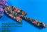 JGB - Metal Garden Trowel Dark Blue with Flowers
