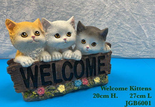JGB - Polyresin Welcome Kittens
