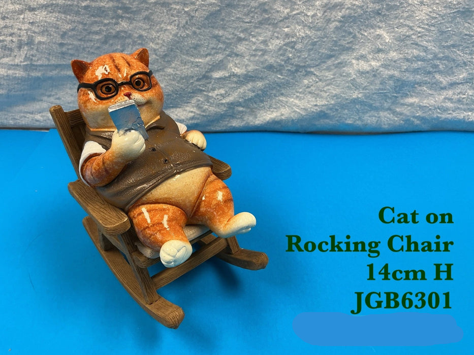JGB - Cat on Rocking Chair