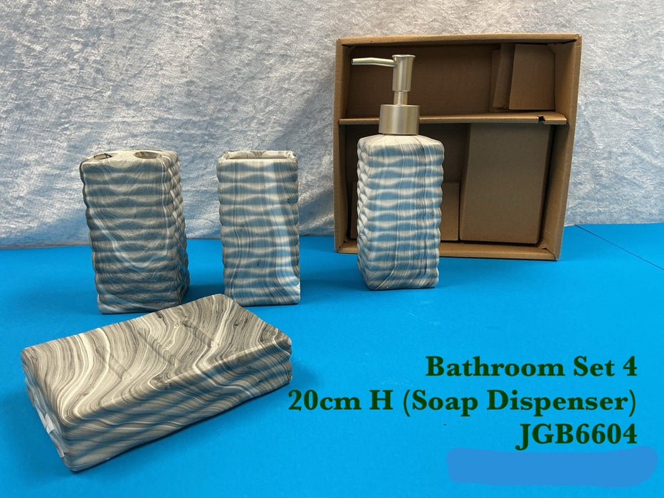 JGB - 4pcs Bathroom Set 6604