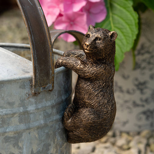 Jardinopia Pot Buddies - Antique Bronze Brown Bear