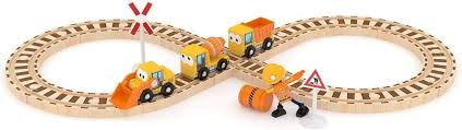 J'adore - Wooden Construction Train Set
