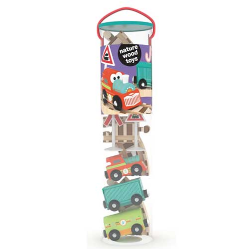 J'adore - Grand Tube Wooden Vehicles - Coco Cheri Train Set