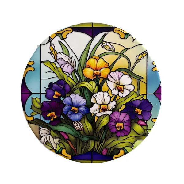 Ceramic Trivet - Flowers