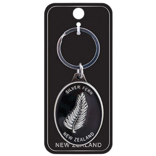 NZ Keyring - Oval Fern New Zealand