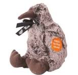 Kiwi & Friends - Brown/Grey  Sitting Kiwi with Sound 14cm