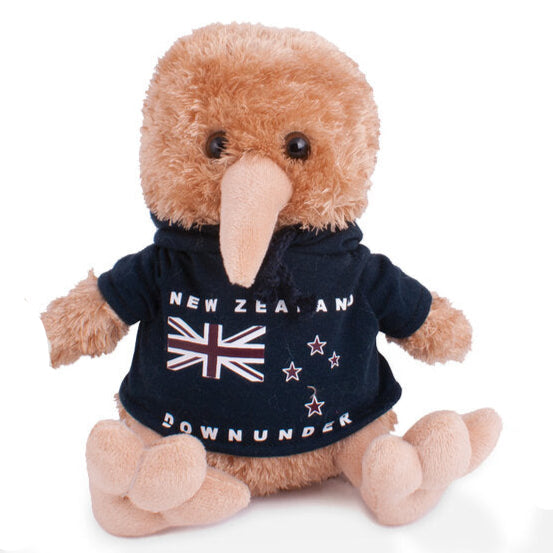 Kiwi & Friends - Sitting Kiwi Navy Blue Hoodie 24cm