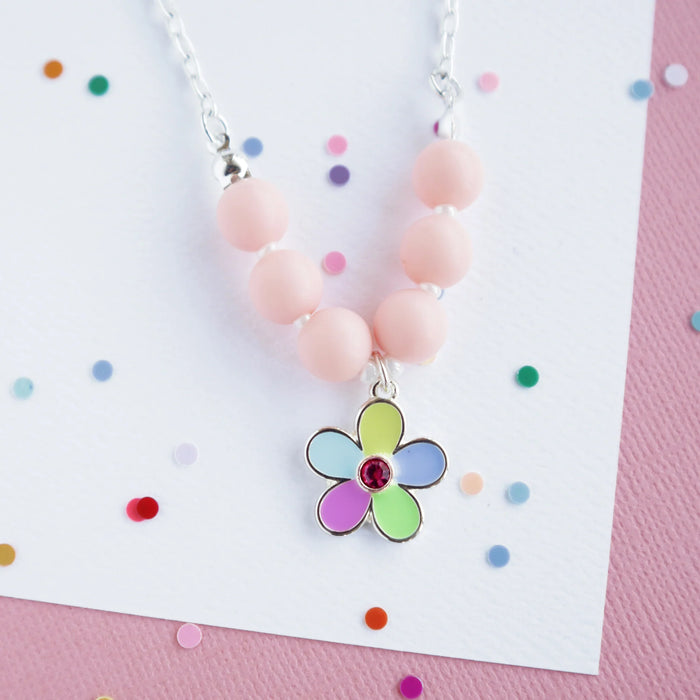 Mon Coco - Rainbow Flower Necklace