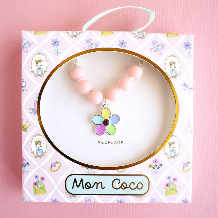 Mon Coco - Rainbow Flower Necklace