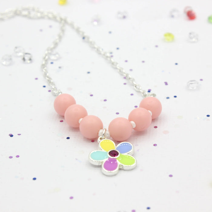 Mon Coco - Rainbow Flower Necklace