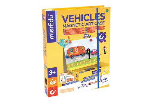 MierEdu: Magnetic Art Case - Vehicles