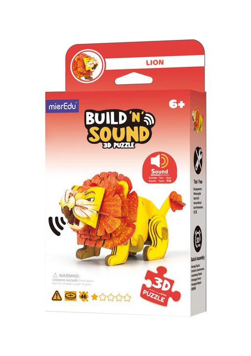 MierEdu: Build n Sound 3D Puzzle - Lion