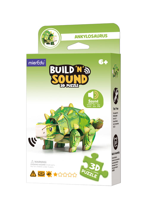 MierEdu: Build n Sound 3D Puzzle - Ankylosaurus
